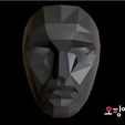 front.jpg STL-Datei Tintenfisch Spiel Maske Lider : Tintenfisch Spiel Maske Lider kostenlos・Modell für 3D-Druck zum herunterladen