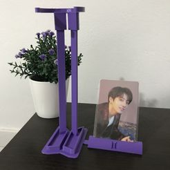 IMG-9192.jpg STL file Army Bomb BTS Holder + Photocard Holder・3D printable model to download