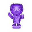 socrates.stl 苏格拉底手持毒芹