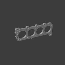 main.jpg Free OBJ file Porsche Gasket - Inline 4 - 3D Keyring・Object to download and to 3D print
