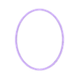 Oval_91x71.stl 楕円形クッキーカッター