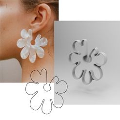 ARO-11_Mesa-de-trabajo-1.jpg Download STL file Organic shape cutter for polymer clay earring jewelery #11 • 3D printer model, martcaset