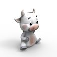render.650.8.jpg Fichier STL Vache assise Jardinière 3D・Modèle imprimable en 3D à télécharger