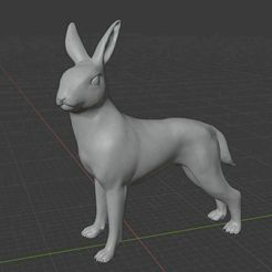 bunnydog.jpg Descargar archivo STL gratis Campana Bruja Perro Conejo • Modelo para la impresora 3D, NotOnLand