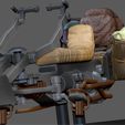 7.jpg MANDALORIAN SPEEDER BOBA FETT HELMET AND CARGO DISNEY STATUE 3D print model