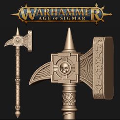 hammer.jpg Файл OBJ Ghal Maraz Warhammer・Модель 3D-принтера для загрузки