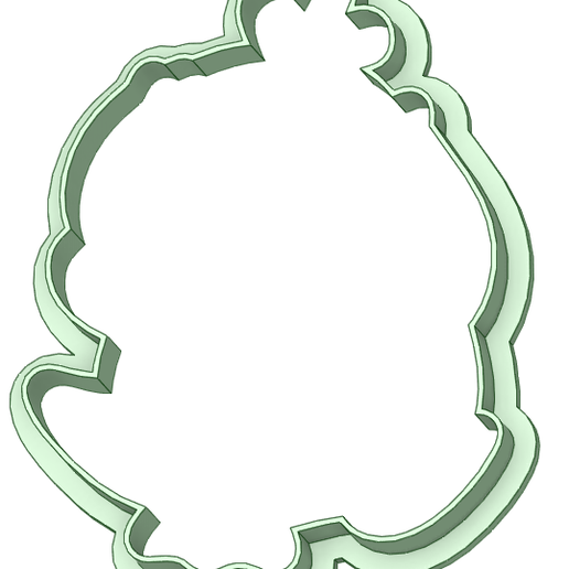 Contorno.png Psyduck whole cookie cutter