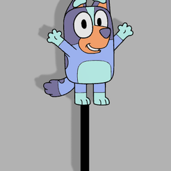 Bingo.png Fichier STL Topper Bluey (Bingo et Bluey)・Plan pour imprimante 3D à télécharger