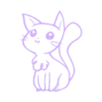 final_gato.stl Fichier STL silhouette de chat silhouette de chat・Plan imprimable en 3D à télécharger, RMMAKER