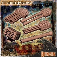 1.jpg 3D file Car weapon attachments・Model to download and 3D print