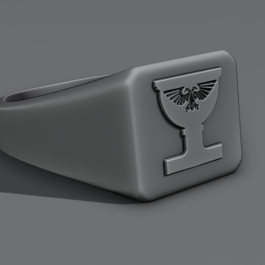 War_hammer 40 K Absolvers Symbol Ring 3D model