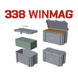 COL_68_338winmag_50a.png AMMO BOX 338 WIN MAG AMMUNITION STORAGE 338winmag CRATE ORGANIZER