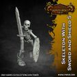 Skeleton-with-Sword-and-Shield-5.jpg Skeleton Horde - 16 x 32mm scale skeleton miniatures