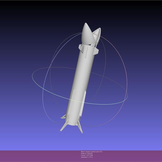 🚀 Rocket Lab Neutron Updated Version・ STL File for 3D printing・Cults