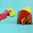 3D-printed-Elephant-Sponge-Holder_2.jpg STL file Sponge Holder Elephant・3D print object to download