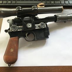 Star Wars Han Solo DL44 Blaster ROTJ Bunker Buster screen accurate 3D Resin Mode 