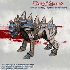 IronDRelease.jpg Archivo STL gratis Lunes de Monstruos - Eberron - Defensor del Hierro・Diseño imprimible en 3D para descargar