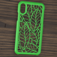 Case Iphone X leaf motif.png Case Iphone X/XS leaf motif