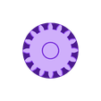 rgear.stl Держатель для ручки с цилиндрической шестерней
