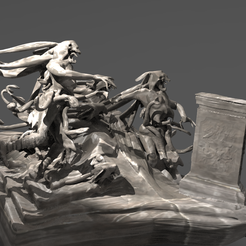 reaper-1.3086.png OBJ file Zombie grave base・3D print design to download, aramar