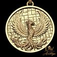 4.jpg Phoenix Medallion Firebird Pendant