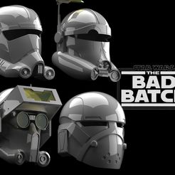 2-kopia.jpg Bad Batch set helmet | 3D model | 3D print | Printable | Bad Batch