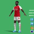Partey_8.jpg 3D Rigged Thomas Partey Arsenal 2024