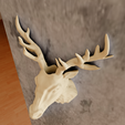 deer-planter-2.png Deer head planter flower vase wall mounted 3d print STL file