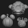 la1.jpg Spooky Cute Mickey & Minnie Mouse Pumpkins