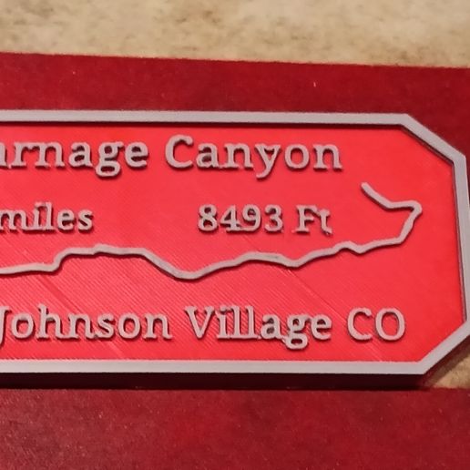 Mavericks Trail Badge Carnage Canyon CO hike offroad adventure 3D model