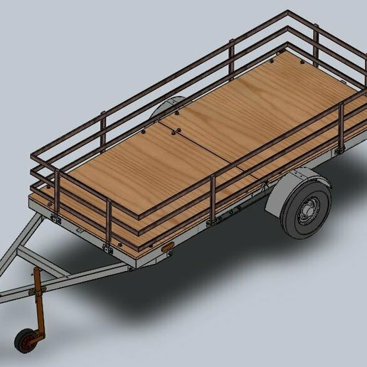 Download file Folding Trailer • 3D print template • Cults