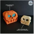 001C.jpg 3D file SKELETON SKULL BOX! - SWITCH & MICROSD CARDS STORAGE OR CONVENTIONAL STORAGE BOX!・Template to download and 3D print