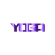 Text Flip - Yoga V2 C.stl STL file Text Flip - Yoga 🧘 (8 STLs)・Template to download and 3D print