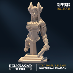 01.png Archivo STL Vampiress Busto Topless・Idea de impresión 3D para descargar