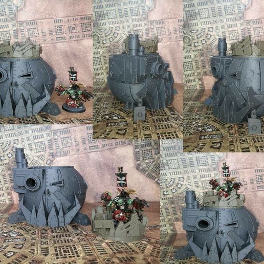 pumpkainork.jpg PumpkOrk boss bunker for a spooky Halloween WAAAGH