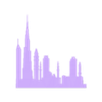 Dubai_3.stl Dubai Skyline | Dubai silhouette