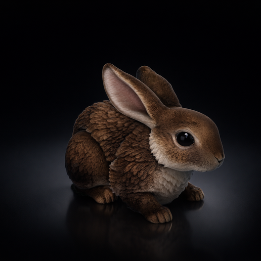 Easter Bunny Figurine | Cute Rabbit Desk Decor | Spring Basket Stuffer | Mini Bunny Statue