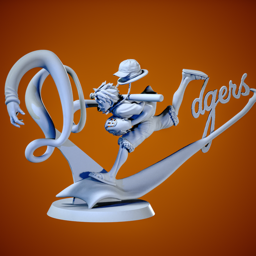 ⚾ Luffy - Shohei Ohtani - baseball dodgers style - ONE PIECE・ 3D File ...