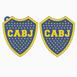 Captura-de-pantalla-2022-11-18-113201.png Archivo STL Llavero y Logo Boca Juniors・Modelo para descargar y imprimir en 3D