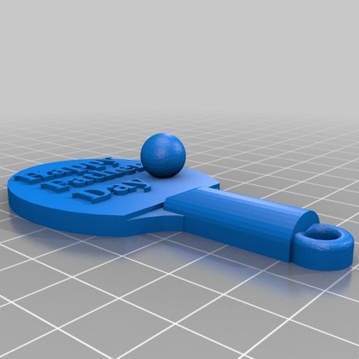 Ping Pong Happy Father Day 3D model
