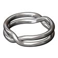 Double-Overlapping-knot-band-size6to10-10.jpg Anel de elos com nó sobreposto e torcido duplo tamanhos 6 a 10 Modelo de impressão 3D