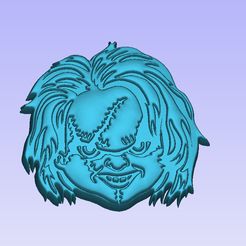 288671743_322243513457274_2044208674723511009_n.jpg 3D file Chucky Doll Solid Relief Model For Bath Bombs, Soaps, Bathbombs, Vacuum Forming, Silicone Molds,・3D printing design to download, Prints4fun