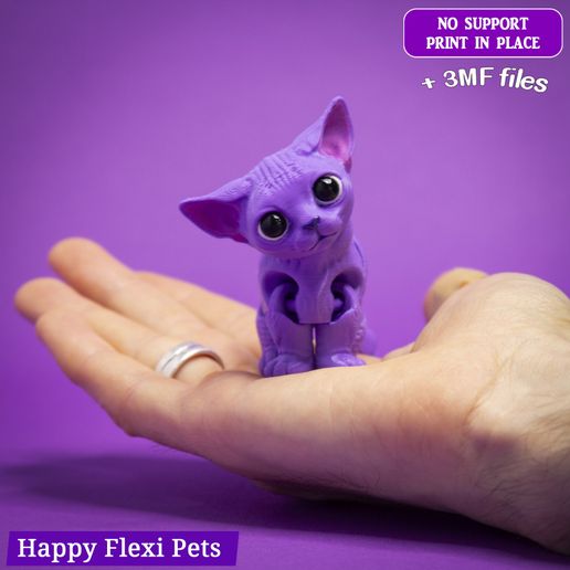 10.jpg Sphynx cat - articulated flexi toy (#15)