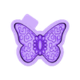 P4245.stl Turquoise Butterfly 3D Freshie STL Mold Housing P4245
