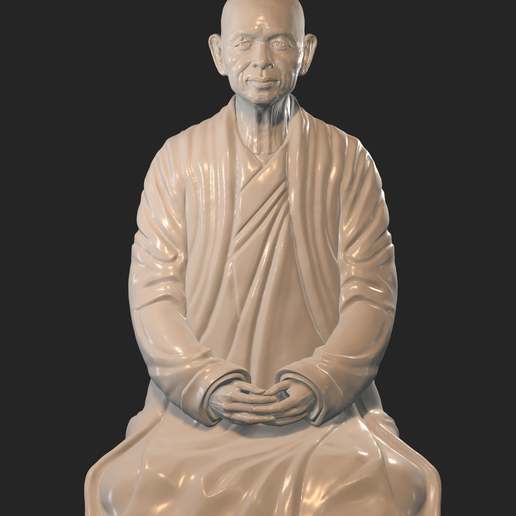 Zen_master_Thich_Nhat_Hanh 3D model