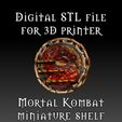 PC_Mortal-kombat-Shelf.jpg Gamer room - miniature dollhouse furniture , gaming computer, monitor, keyboard, console, shelf, desk, chair, game racing wheel and more