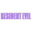 Resident evil umbrella PS4 game stand resident evil LETRAS -xy0.1.stl Stand games residual evil ps2,ps3,ps4 and ps5