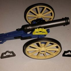 20190501_233150.jpg Fichier STL gratuit Playmobil 1980, canon de la guerre civile・Plan imprimable en 3D à télécharger