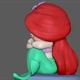 5.jpg 3D-Datei ARIEL BABY LITTLE MERMAID PRINCESS DISNEY CHARACTER CUTE 3D-Druck Modell・Design für den 3D-Druck zum Herunterladen