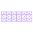 Single Track Bridge Deck 182mm without Guide Rails.stl Model Railway Single Track Straight Bridge Deck Lattice Sides